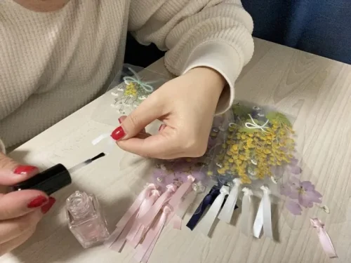 押し花　しおり　作り方　さくら　生花