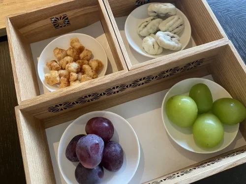 宿泊記 ザリッツカールトン日光 部屋 季節のフルーツ ぶどう
