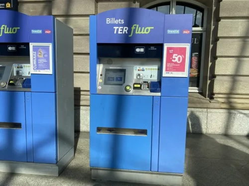 ストラスブール駅の販売機