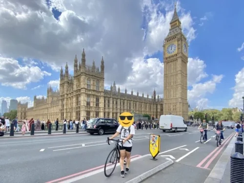 レンタル自転車 サイクリング ロンドン観光 ビックベン