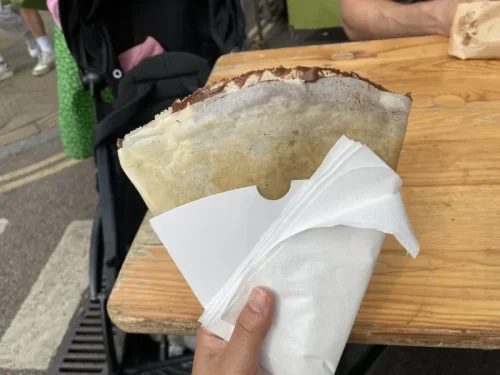 Broadway Market ヌテラのクレープ