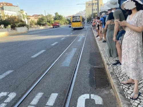 Tram28 リスボン　トラムの乗り場