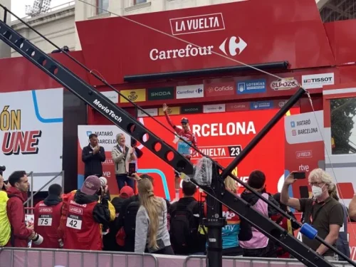 ヨーロッパ自転車レース　選手のインタビュー