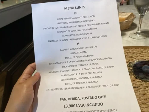 バルセロナ　ランチ