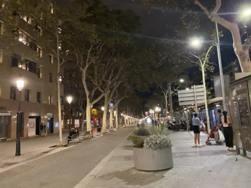 バルセロナ 夜の街並み 治安